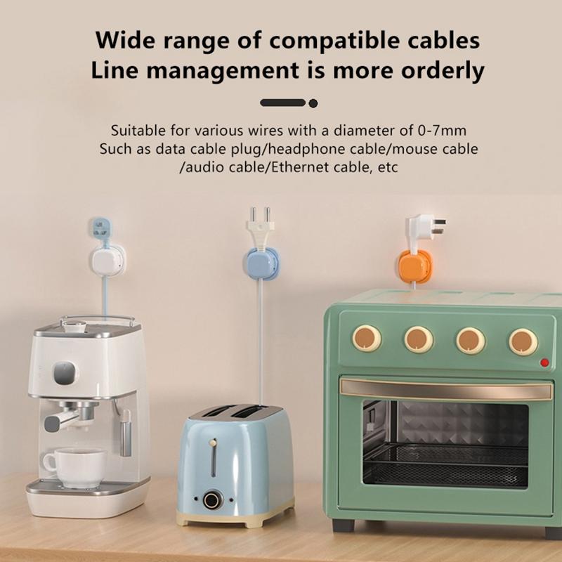 3 Stück Kabelhalter Selbstklebend Kabelklemme Drehbar Unter Tisch Kabelmanagement Ladekabelhalter Drahtklemme Für Auto Zuhause Büro