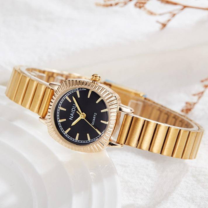 Watch Niche Small Gold Medieval Women'S And Women'S Watches High Fashion Retro Quartz Steel Belt