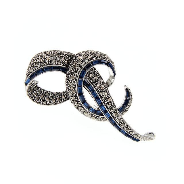 

Новые винтажные броши с бантом со стразами для женщин, элегантная модная булавка, 3 цвета в наличии, аксессуары с бантом, подарок