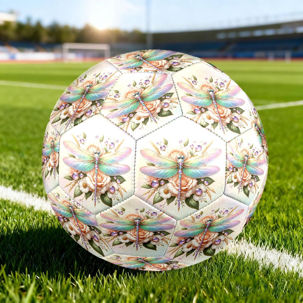 1pc Dragonfly Garden Size 5 Soccer Ball Professional Lightweight Durable Match Training Football Indoor &Outdoor Sports BallTraining Ball Y56