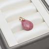 2PCS Faceted Design Gemstone Pendant Diamond Cut Faceted Crystal Pendant  For Earring Craft