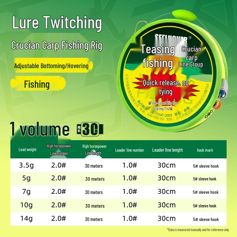 

Потужний спінінг для лову карася - Ідеально для осінньої/зимової ловлі коропа з набором Carolina Rig 30m 1 Roll