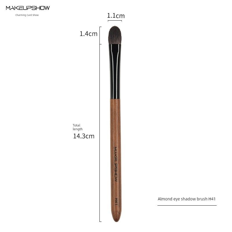 

MAKEUPSHOW H41 Three-Piece Set One Color Eye Shadow Brush Wool H41 Almond Eyeshadow Brush