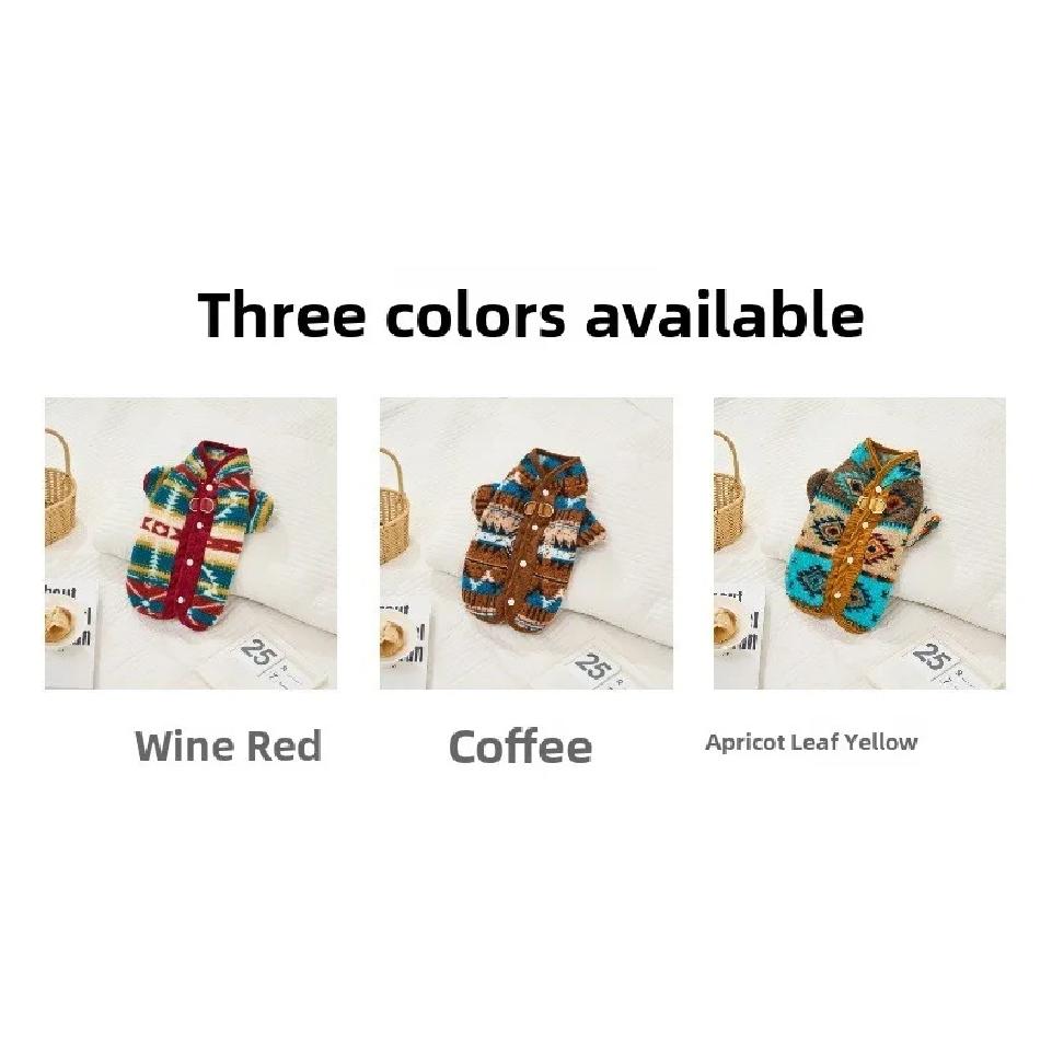 Warm Autumn Winter Dog Clothes Bear Teddy Small Dogs Thermal Pulling Cold Resistant Pet National Style Two Feet Clothes