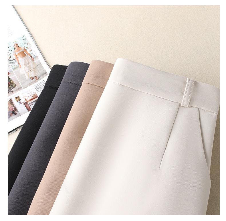 Women's High Waist Slimming Professional Slit Skirt - Autumn/Winter 2025 Fashion