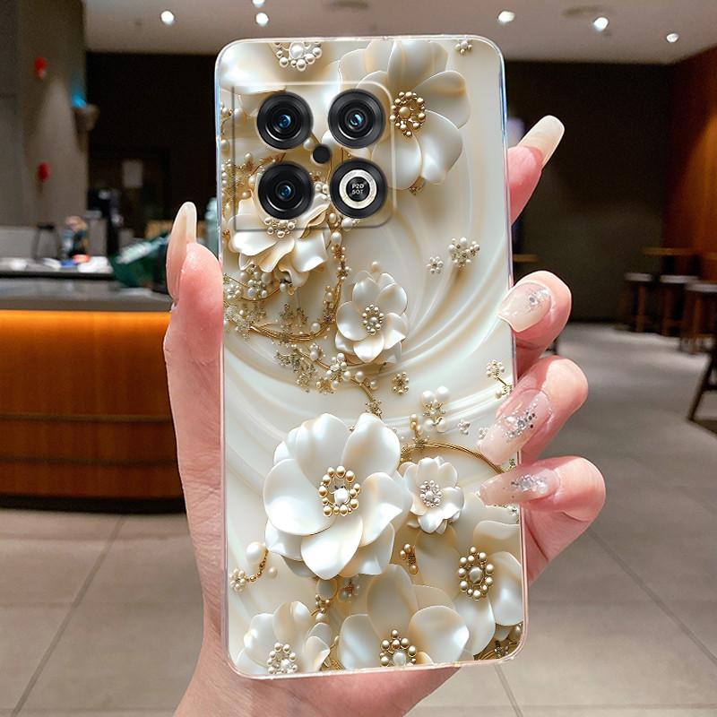 Case For OnePlus 10 Pro 10T 10R ACE Pro Capa Flower Butterfly Phone Coque One Plus 10PRO ACEPro Soft Silicone TPU Cover Fundas