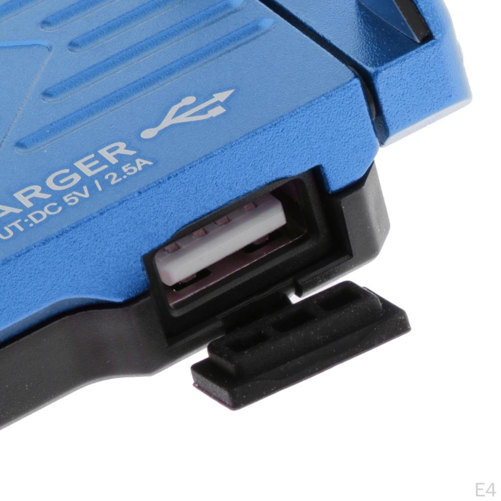 Adjustable Universal Motorbike Handlebar Phone Holder Stand Clip USB Charger