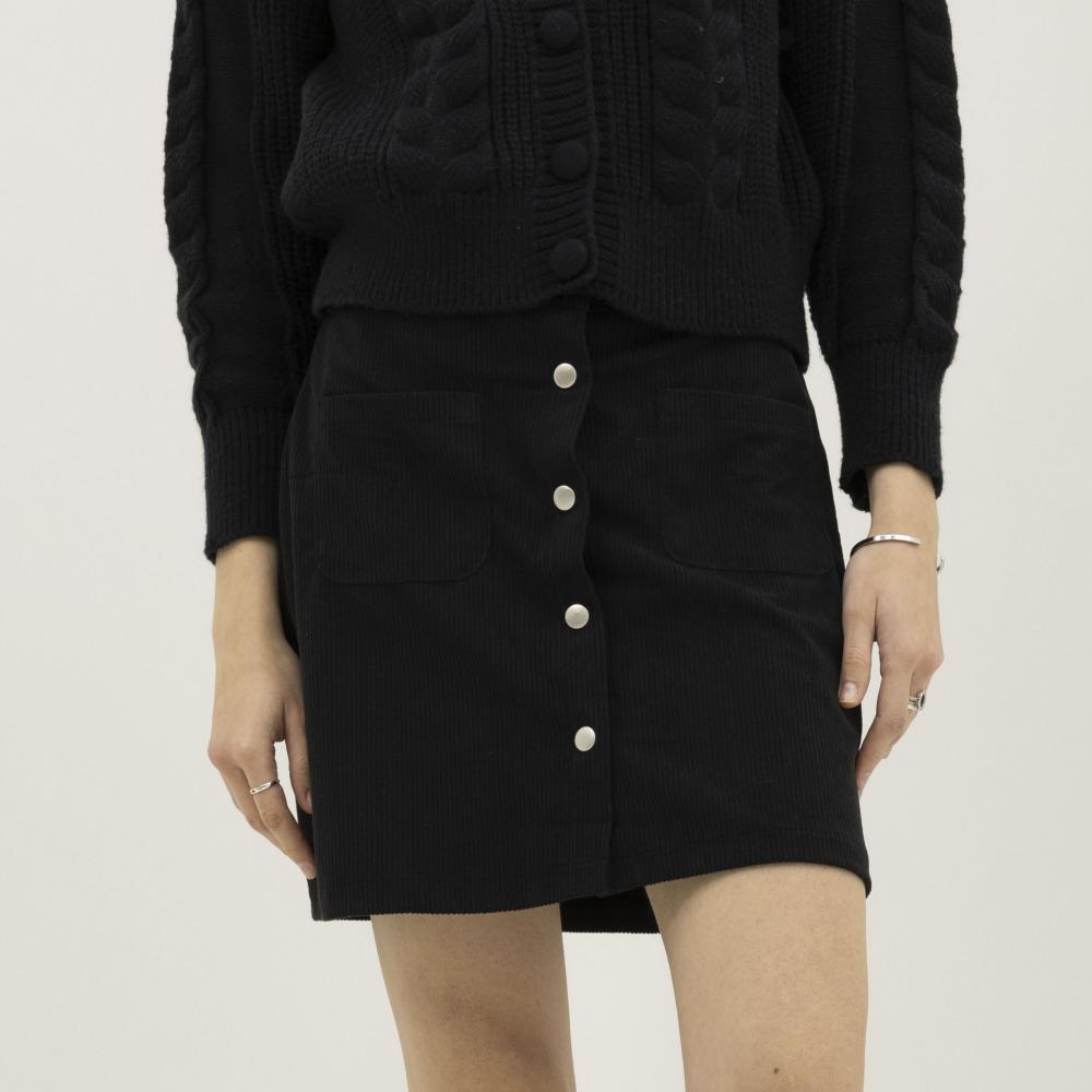 HYFVE Front Button Short Skirt