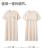 Fenteng [100% Cotton with Chest Cushion] 26 Year Spring/summer Round Neck Nightgown Dress Can Be Worn As Sleepwear for Women