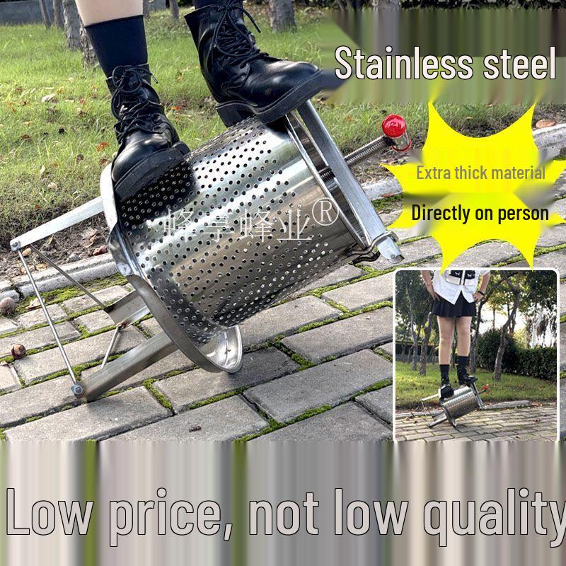 304 Stainless Steel Honey and Wine Press Extractor – Manual Juicer for Honey and Wine Lees
