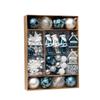 50pcs Reusable Electroplated Christmas Hanging Balls Xmas Tree Pendants  Merry Christmas Decoration