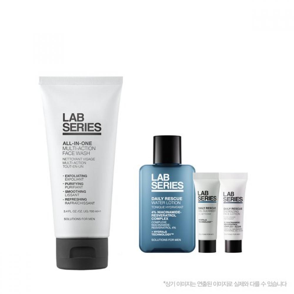 Lab Series All In One Multi Action Face Wash 100ml  +deluxe 3 Pcs Single option