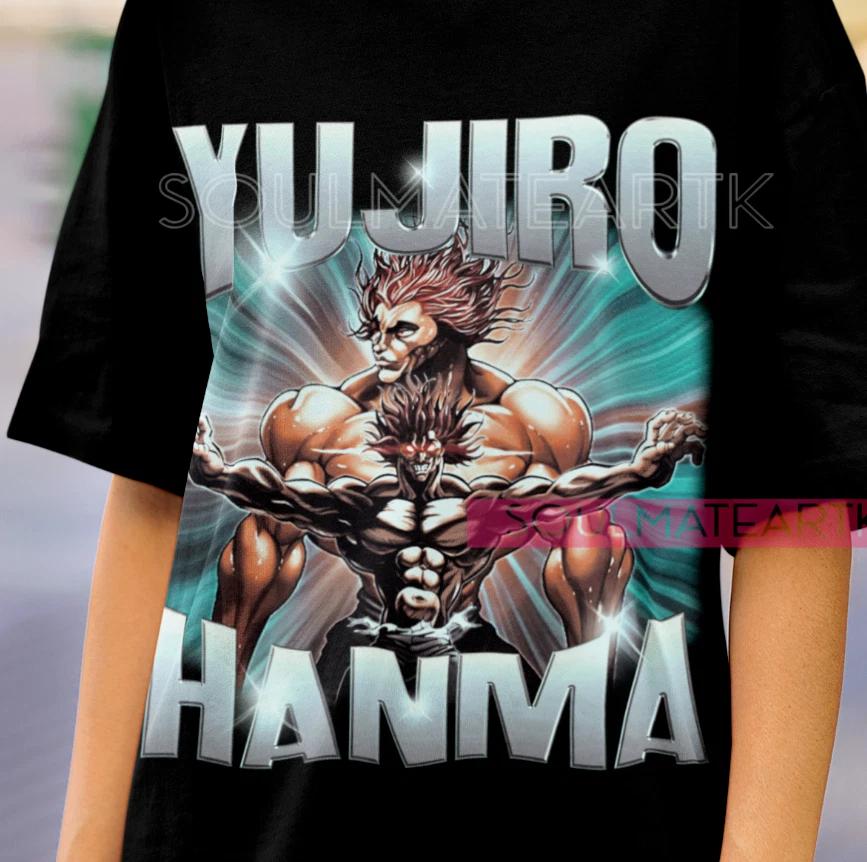 Yujiro Hanma Baki the Grappler T- Shirt Gym And Fitness Baki Anime Shirt Soft Tee