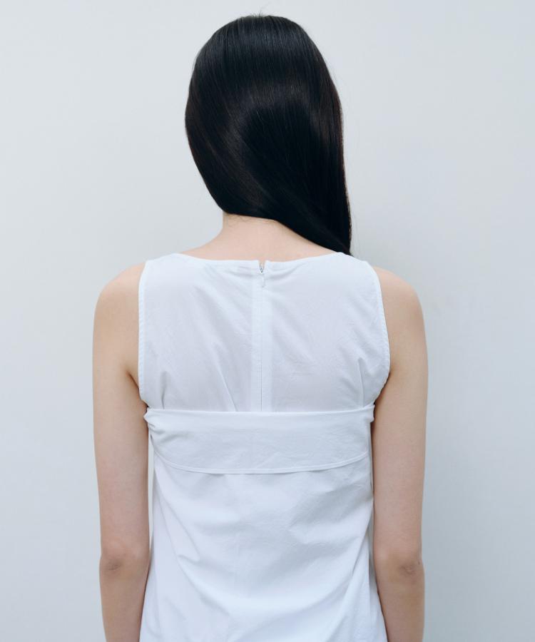 Kasel Detachable Panel Dress, White