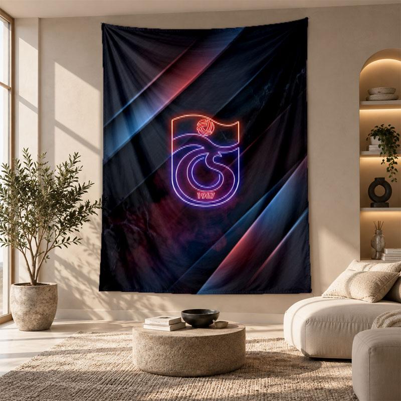 Tapiz Decorativo, Arte de Pared Impreso del Trabzonspor FC, Colgante de Pared Ligero para Fondo de Dormitorio
