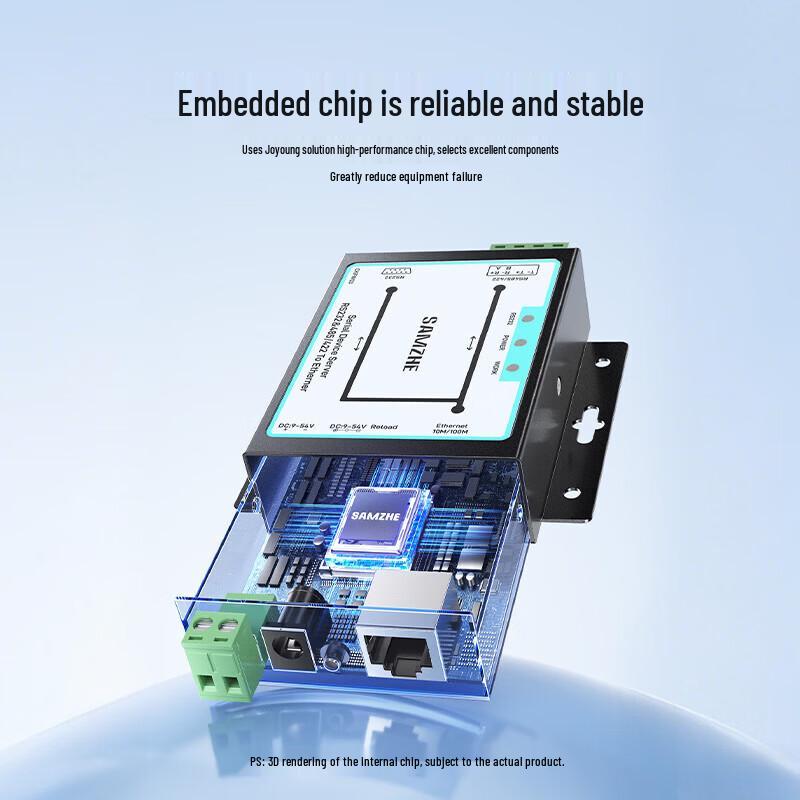SAMZHE Industrial RS232/485/422 to 100M Ethernet Serial Server