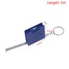Multifunctional 1M Retractable Ruler Keychain Steel Tape Measure New Mini Measure Tape