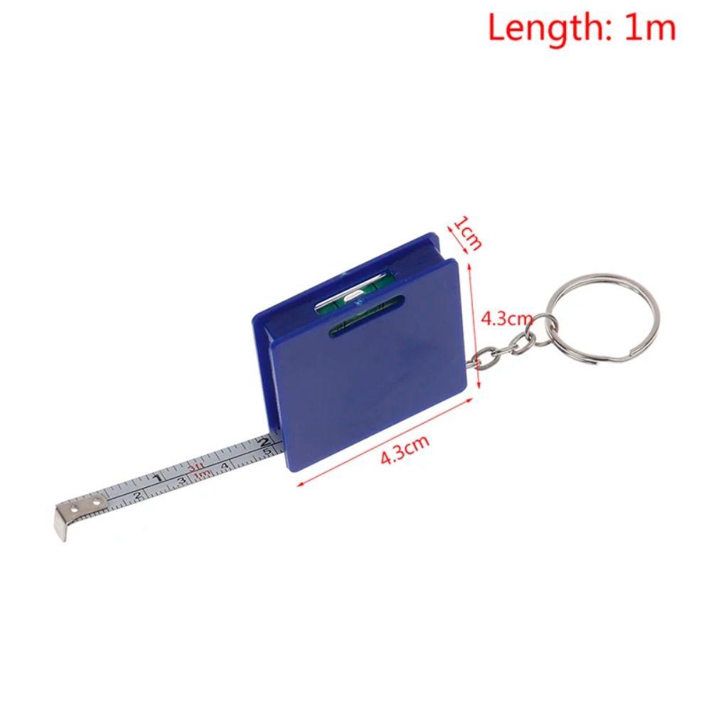 Multifunctional 1M Retractable Ruler Keychain Steel Tape Measure New Mini Measure Tape