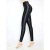 High Waist Shiny Leggings Women Stretchy Nine-Quarter Yoga Dance Workout Pants