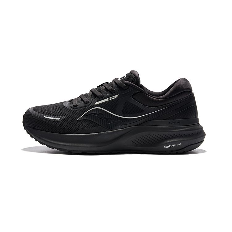 SAUCONY Comfortable Breathable Fabric Cushioning Low Top Running Shoes Unisex Sneaker Black S28194-3