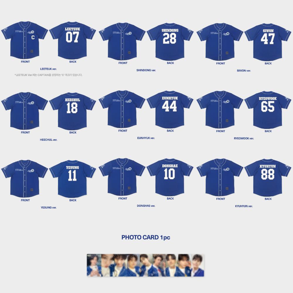 Pre-order SUPER JUNIOR SUPER SHOW 10 SJ-CORE Baseball Uniform Set