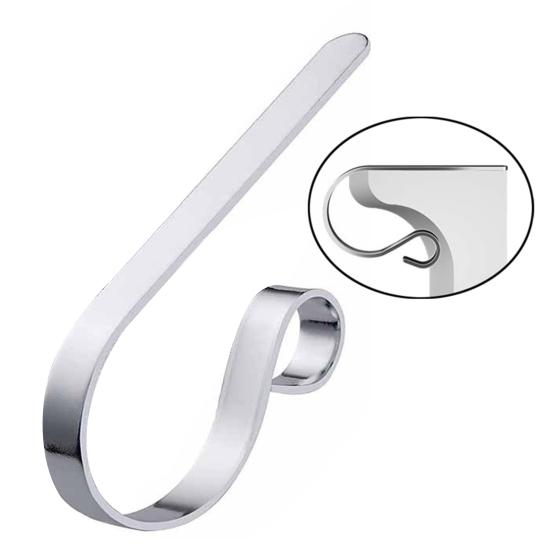Scratch-Free Christmas Stocking Holder Metal Fireplace Stocking Hanger for Fireplace Mantel Xmas Party Decoration