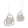 Altesse [K9427] - Boucles Argent 'Love' Blanc