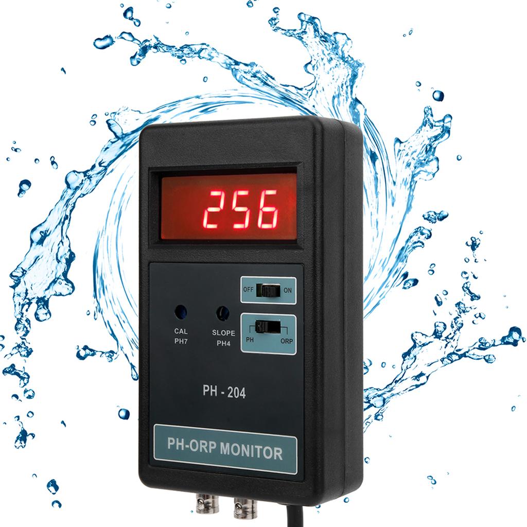 Digital LED Display PH ORP Temperature Control Monitor Meter Tester Monitoring EquipmentEU Plug 220V