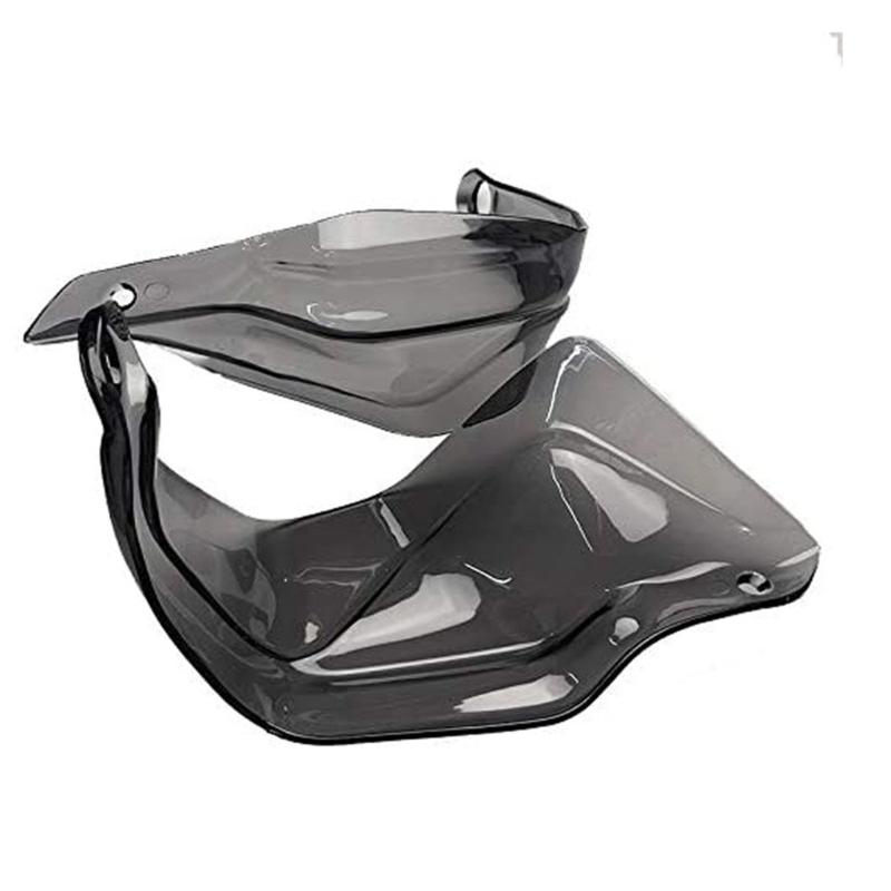 Motorcycle Handguard Wind Deflector Pair, Plastic Hand Coverage Add-On with Metal Fasteners for Daily Commuting and Extended Road Travel