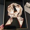 Scarf, Long Silk Scarf, Versatile Silk Scarf, Double-Layer Simulated Silk, Diagonal Scarf, Autumn And Winter Hair Binding And Scarf