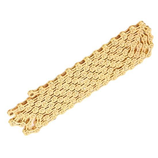 VG Sports Mountain Bike 10 Speed Chain 116 Links 1/2inx11/128in Bicycle Chain Gold