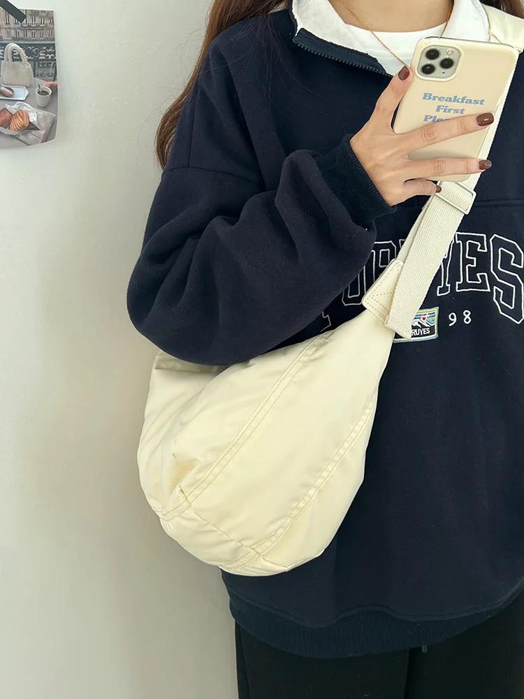 

Nyl women hobos Shoulder bags Large capacity new Casual Crossbody Bags For Woman Travel Handbags female big totes бежевый