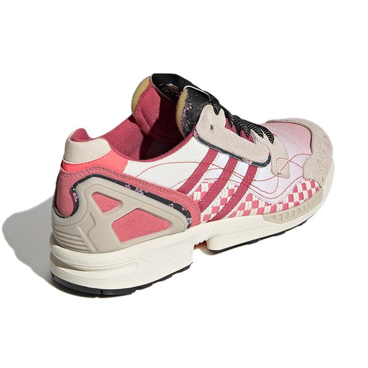 Adidas Originals ZX 8000 Textile, Split Suede Breathable Low top Casual Shoes Unisex Gray Red GV7493