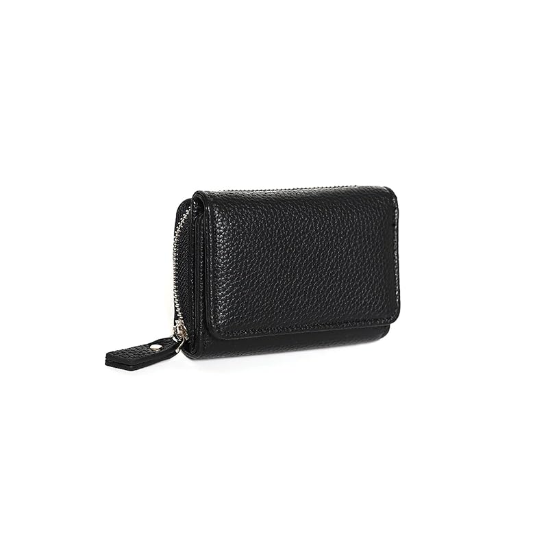 

[TOEDNNQI] wallet mini wallet ladies small compact trifold wallet card case Bills don t break mini wallet Light fastener cute Smaller coin purse