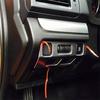 Silver Headlight Switch Cover Trim Decor Frame ABS For Subaru WRX STi 2015-2020
