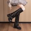 Women's Thick Sole Wide-Leg Over-the-Knee Boots - Autumn/Winter 2026 High-Top, Sweet & Cool Style.
