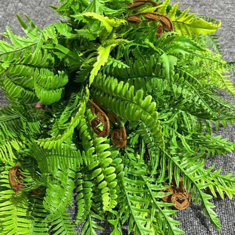 Leaf Branch Artificial Fern Leaves DIY Landscaping Wall Accessories Persian Grass Plant Artificial Green Plant Wedding Decor
