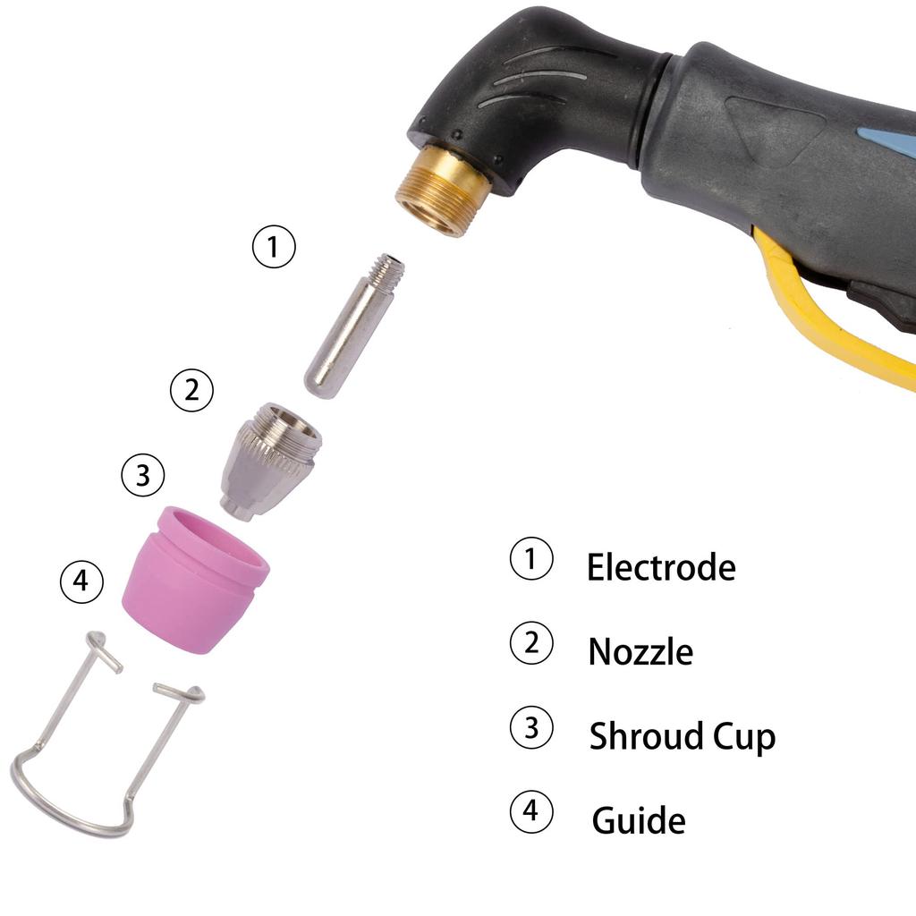 Air Plasma Cutting Hand Torch Fits and Gun, 13.2 Feet/4 Meters, AG-60, SG55, WSD-60