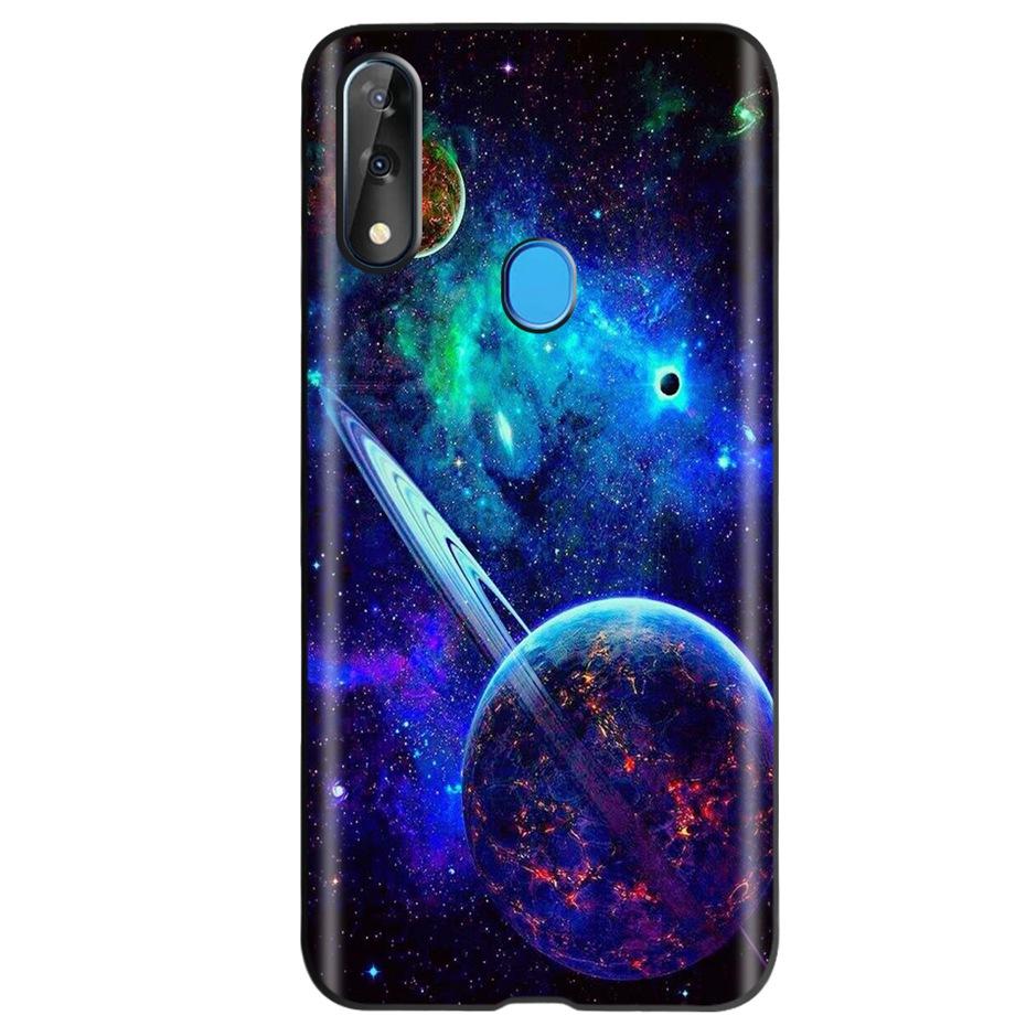 Etui do ZTE Blade V10 Modny Wzór Kwiatowy Serce Etui na Telefon do ZTE Blade V10 Vita V 10 Czarne Silikonowe Miękkie TPU Zderzak