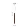 Korean Style 430 Stainless Steel Tableware Set with Imitation Wood Grain Handles: Includes Knife, Fork, Spoon, and Chopsticks