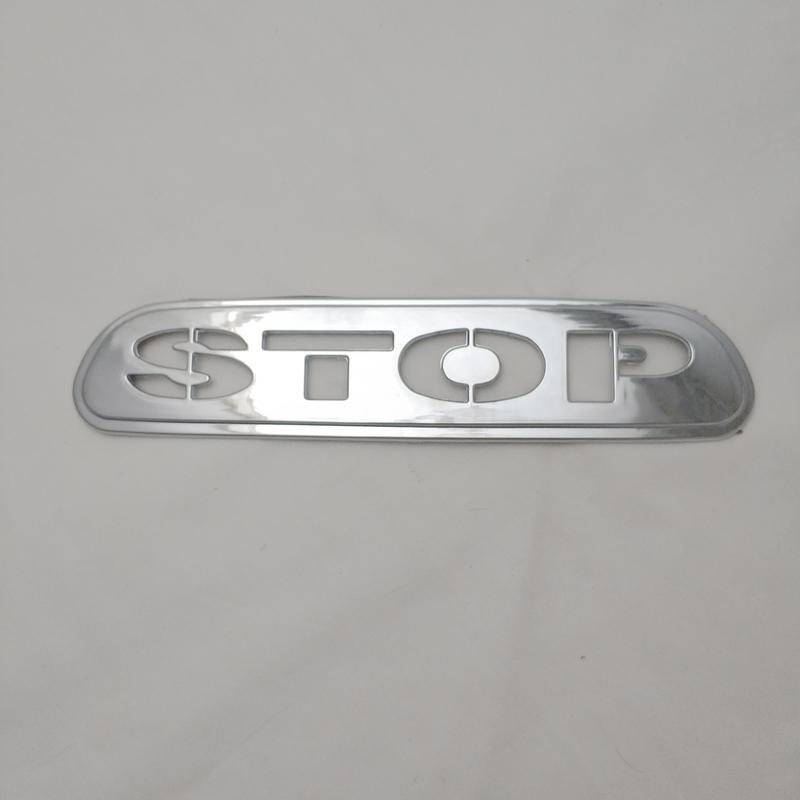 New ABS Chrome Car Accessories Plated Stop Rear Brake Light Cover Trim Paste Style For Toyota Hiace Commuter 2008 2012 2014 2016