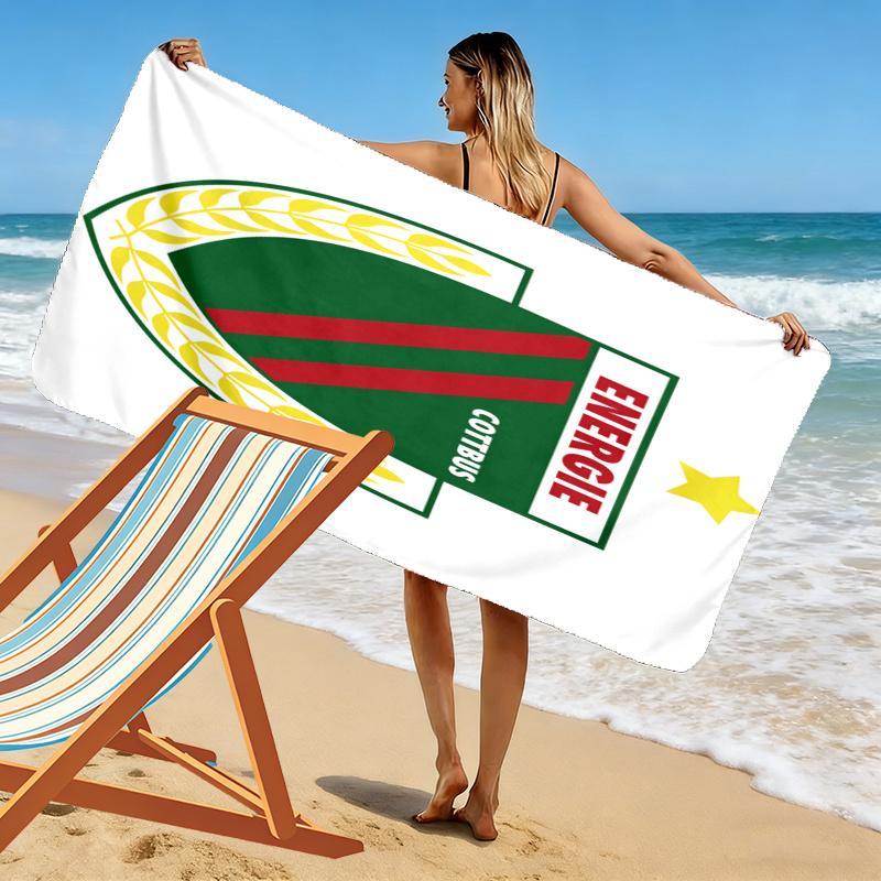 Energie Cottbus Towel, Large Soft Quick Dry Towel for Beach Camping Swimming
