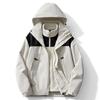 3-in-1 Detachable Fleece-Lined Waterproof Hiking Jacket Couples Outdoor Mountaineering Windproof Coat
