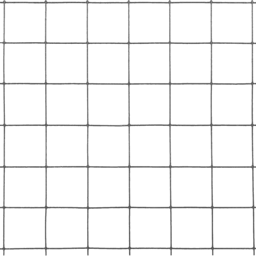 Vidaxl Ogrodzenie Z Siatki, Stal I Pvc, 10X1 M, Szare