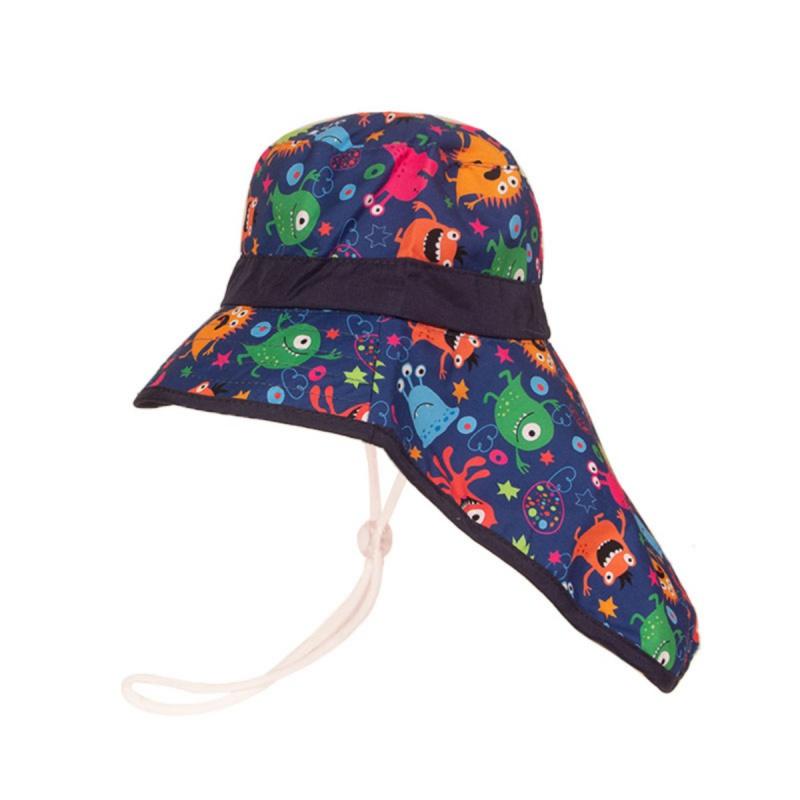 

Детская шляпа-ведро унисекс, летняя защитная шляпа от солнца, шляпа с изображением рыбака