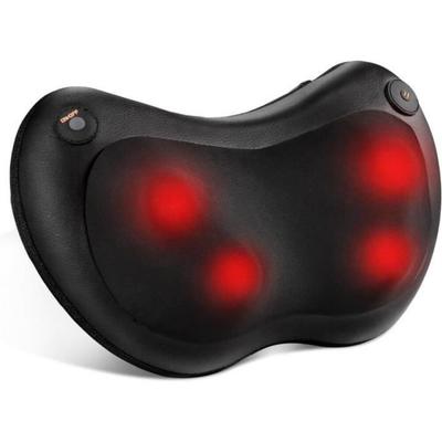 Shiatsu masážní polštář na krk, ramena a záda s elektrickou vyhřívací funkcí a rotační hnětací masáží. [Z393]