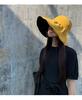 Japanese empty hat women's summer vinyl bucket hat sunshade sunscreen face hat