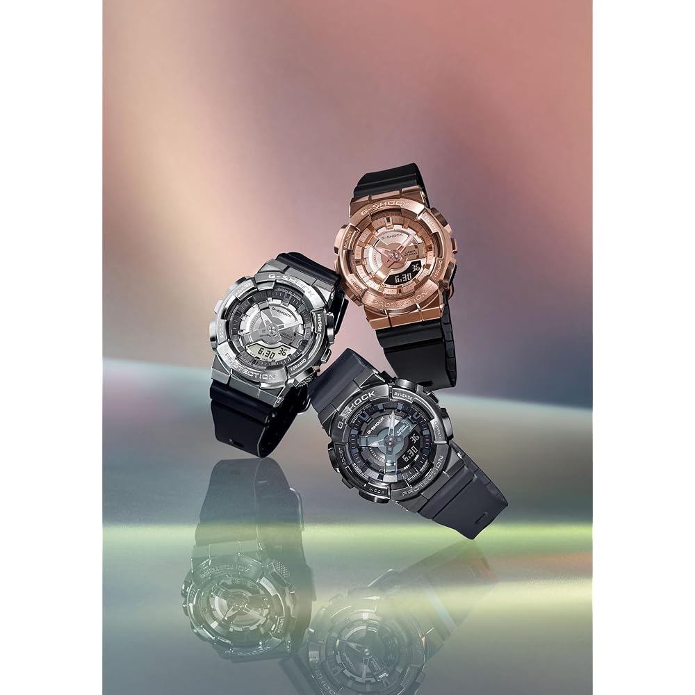 G-SHOCK GM-S110PG-1AJF Mid-Size Women's Watch Metal Covered Black