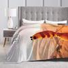 Marcus The Worm Meme Flannel Blanket  Soft Throw Blanket for Outdoor Travel Office Funny Bedspread Sofa Bed Cover