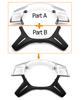 Auto Stuurwiel Chroom Bovenkap Onderlijst Vervanging Voor Mercedes Benz C E M ML GL GLS G Klasse W204 W212 W166 W463